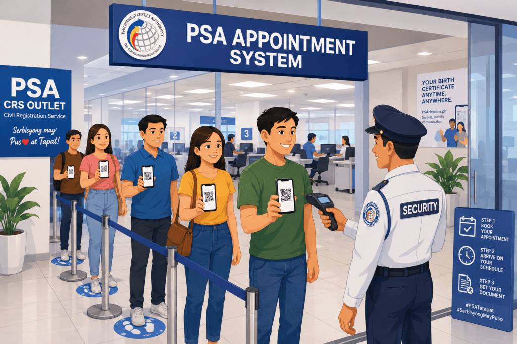 PSA Birth Certificate Online Philippines 2026 CRS Appointment System