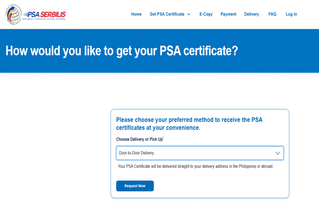 PSA Birth Certificate Online Philippines 2026 PSA Serbilis