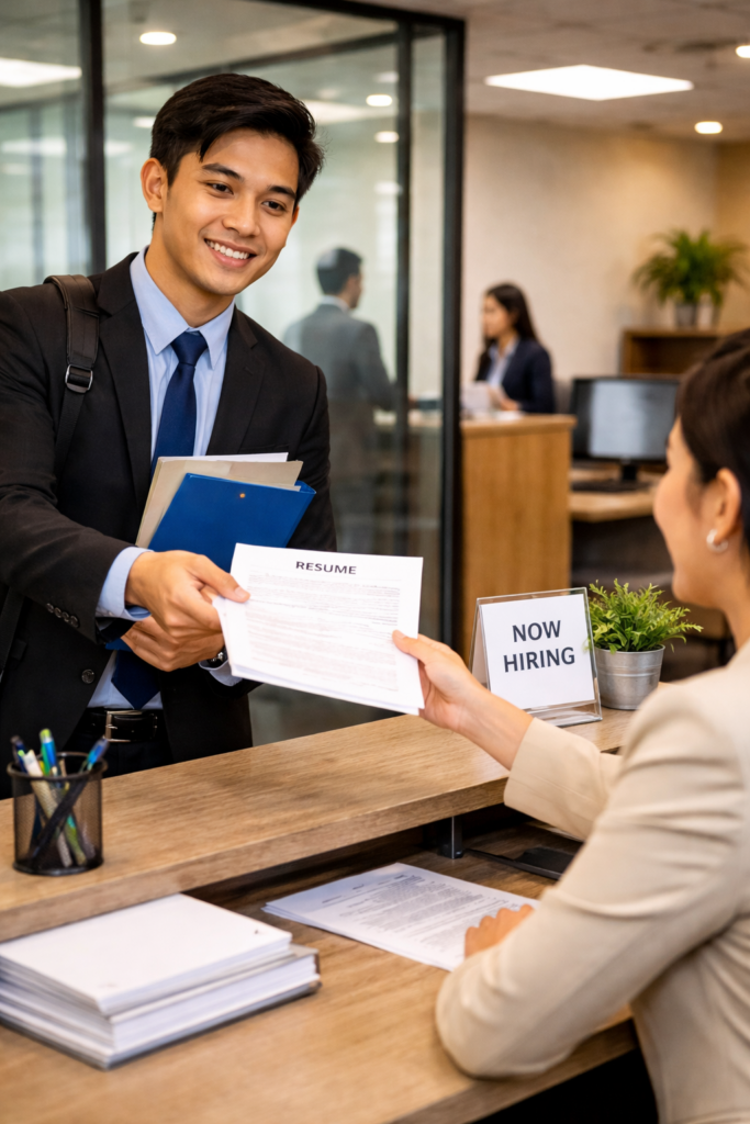 First Time Job Requirements Philippines submiting Resume