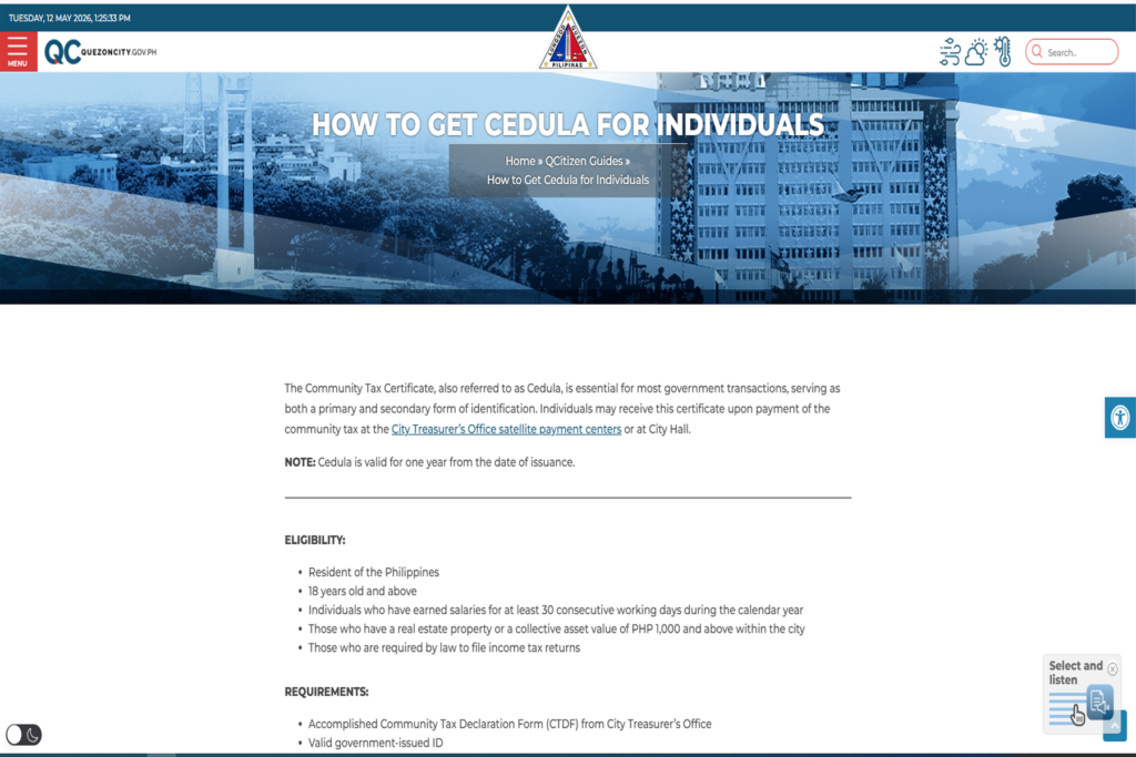 Cedula Requirements Philippines 2026 (Complete & Easy Community Tax Certificate Guide)