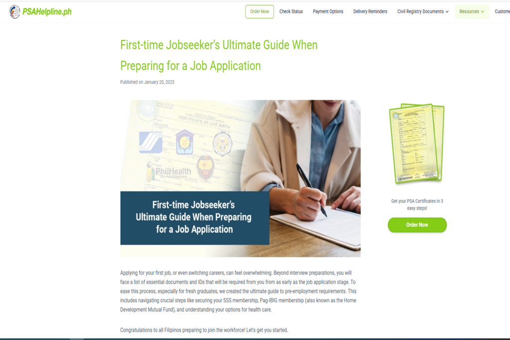 First Time Job Requirements Philippines 2026 (Complete Fresh Graduate Guide)
